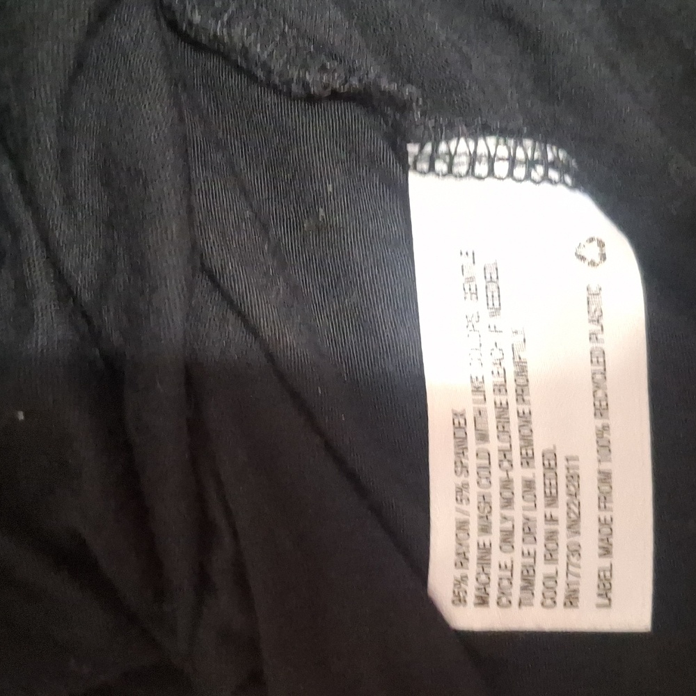 Black/Spaghetti Strap Top- W Sz Large - Picture 5 of 5